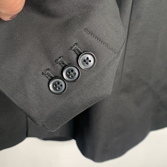 Banana Republic Women’s Black One-Button Notched Collar Blazer Jacket Size 6 - Picture 11 of 11